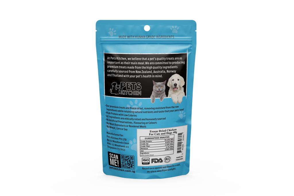 Freeze Dried Chicken for Cats & Dogs (40g)