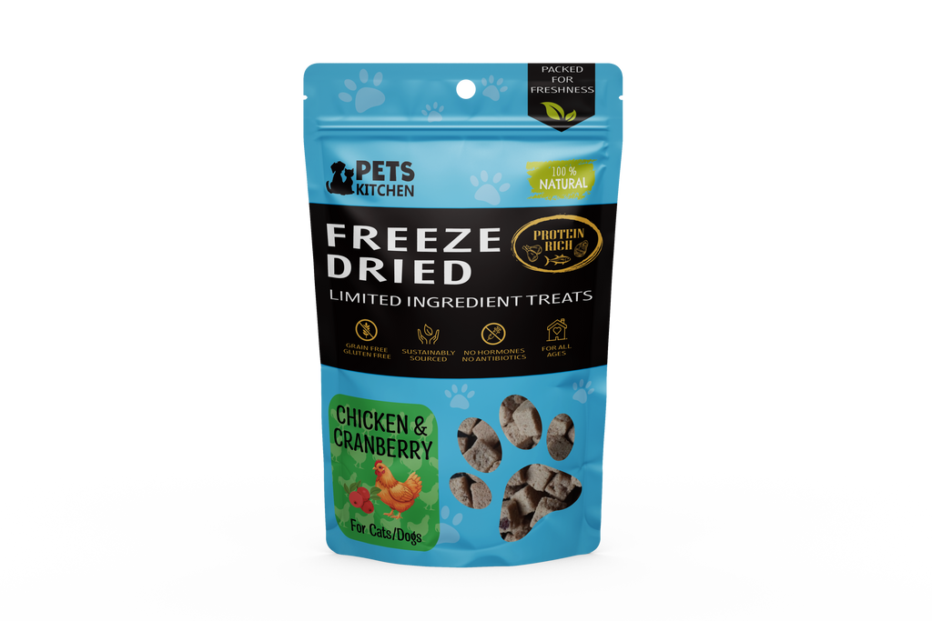Freeze Dried Chicken & Cranberry for Cats & Dogs (40g)