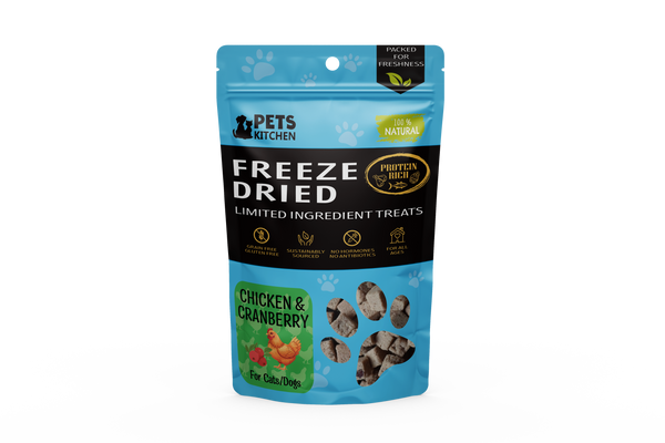 Freeze Dried Chicken & Cranberry for Cats & Dogs (40g)