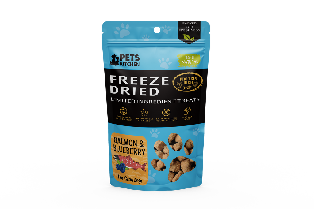 Freeze Dried Salmon & Blueberry for Cats & Dogs (40g)