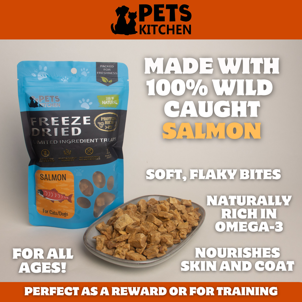 Freeze Dried Salmon for Cats & Dogs (40g)