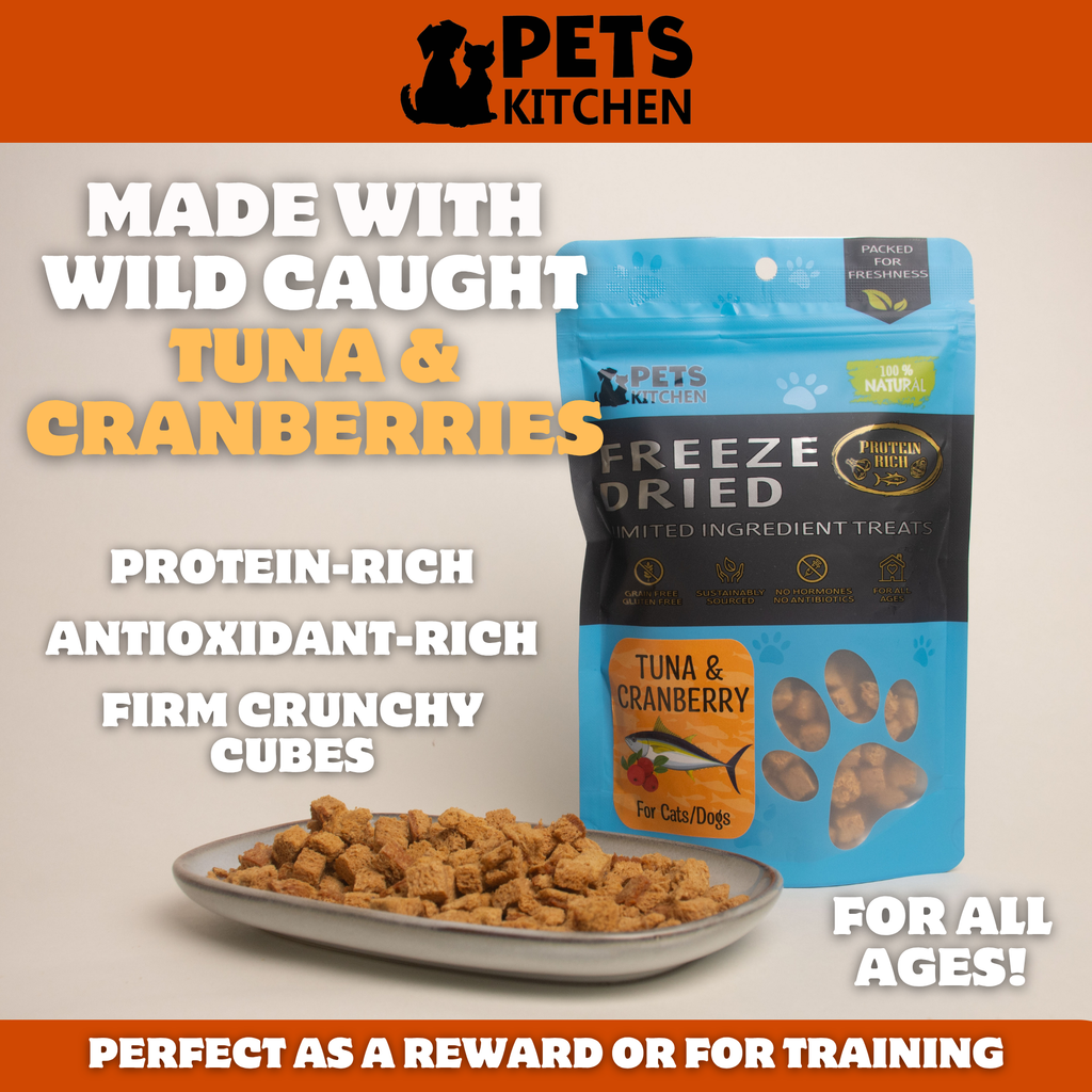 Freeze Dried Tuna & Cranberry for Cats & Dogs (40g)