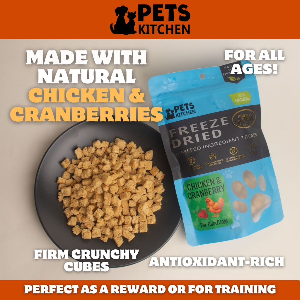 Freeze Dried Chicken & Cranberry for Cats & Dogs (40g)