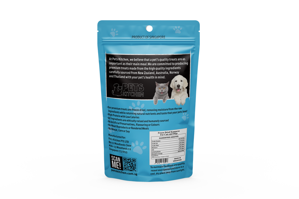 Freeze Dried Kangaroo for Dogs & Cats (35g)