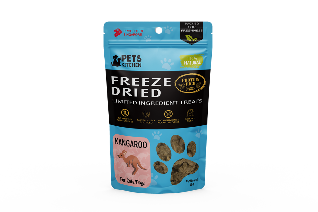 Freeze Dried Kangaroo for Dogs & Cats (35g)